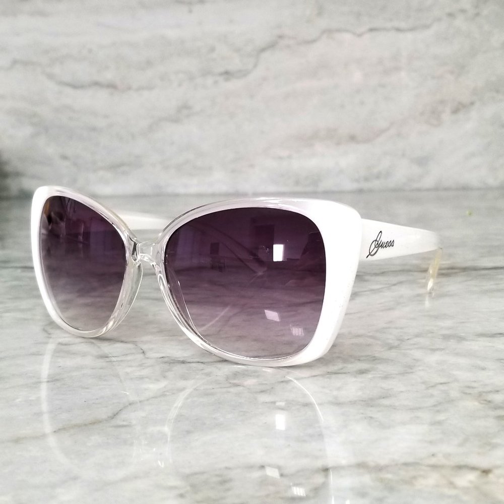 Guess | White Cat-Eye Gradient Sunglasses